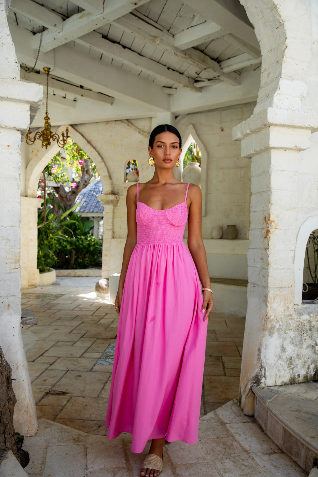 FORTUNATE ONE Blushing Lovers Maxi Dress Pink